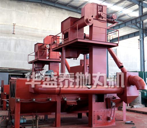 車間通過式拋丸機生產現場 車間通過式拋丸機生產現場