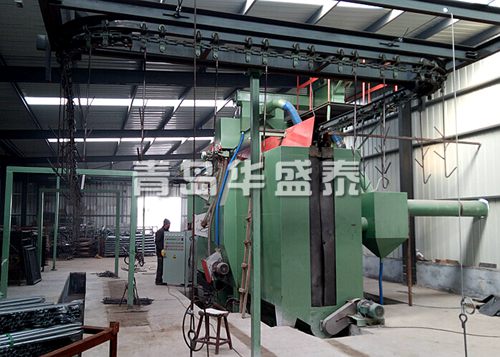 黃驊懸鏈式拋丸機客戶現場 黃驊懸鏈式拋丸機客戶現場