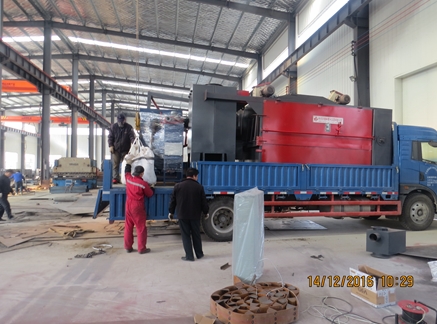 環保型吊鉤式拋丸機發貨現場 環保型吊鉤式拋丸機發貨現場