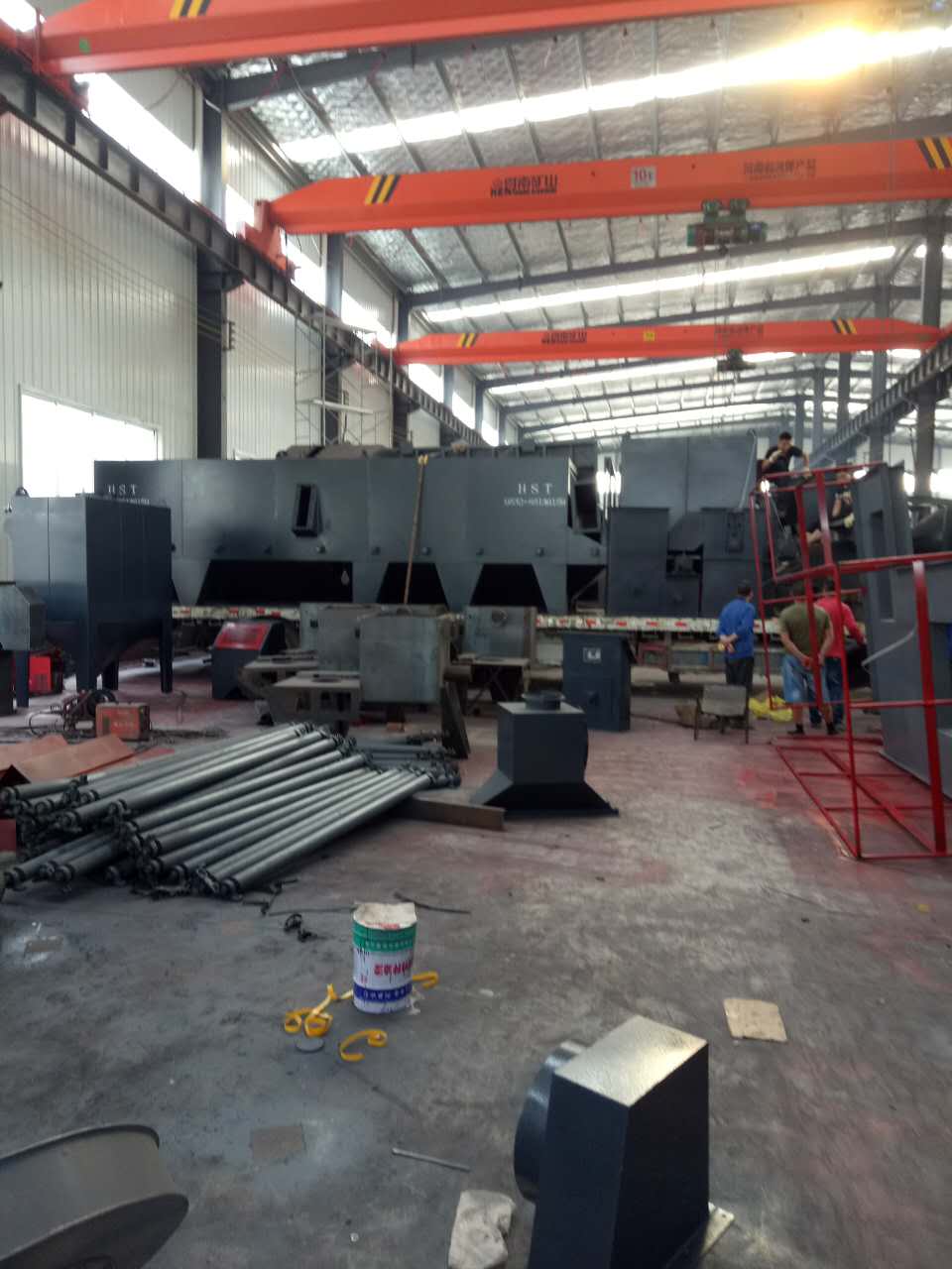 發往山東龍口6925通過式拋丸機