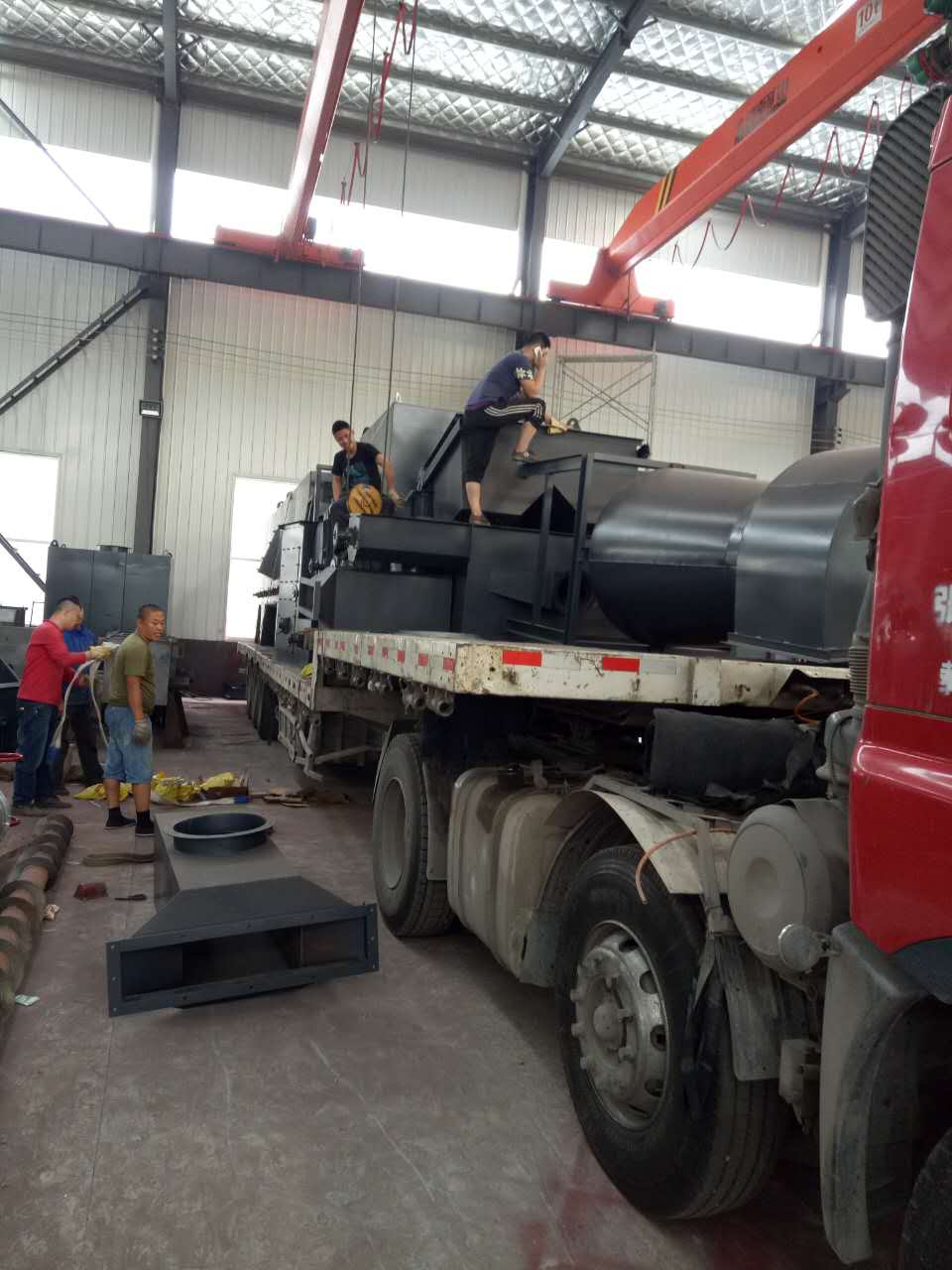 發往山東龍口6925通過式拋丸機