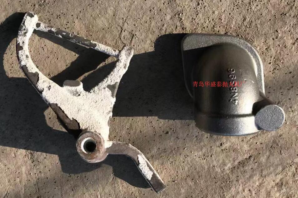 發貨聊城臨清自動上料3210拋丸除銹機調試完畢