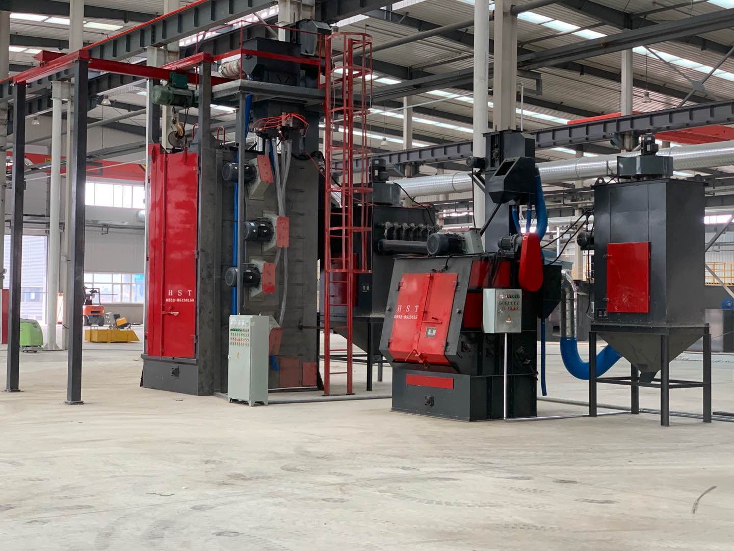 吊鉤式/履帶式拋丸機使用現場 吊鉤式/履帶式拋丸機使用現場