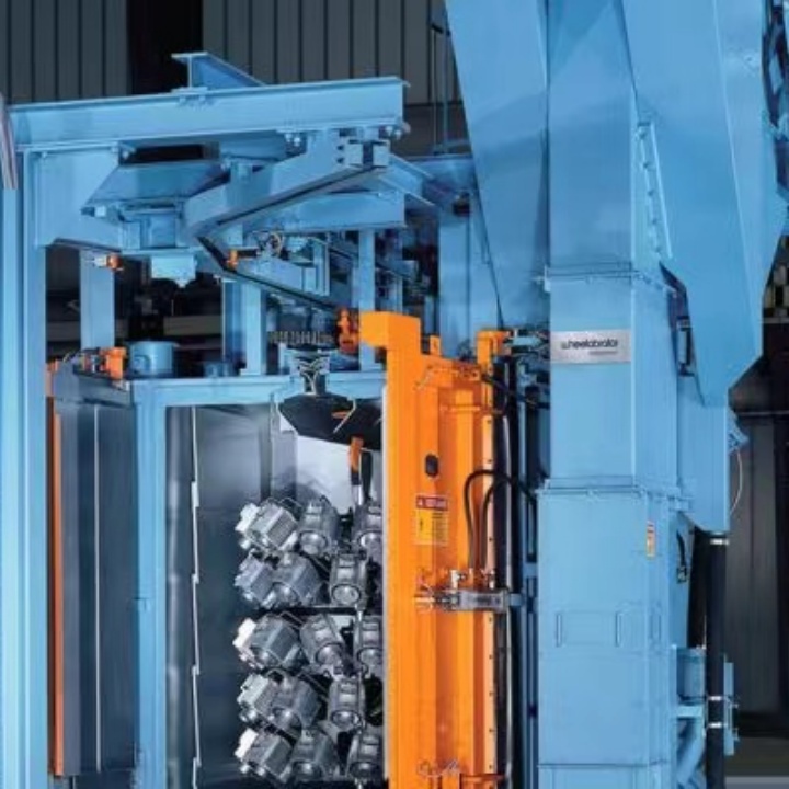 懸鏈?zhǔn)綊佂铏C能做到不漏丸嗎_懸鏈?zhǔn)搅魉€拋丸機_懸鏈連續(xù)式拋丸打砂機