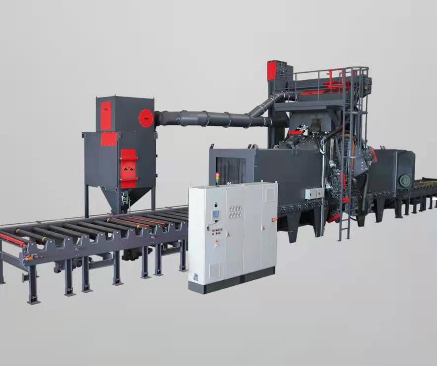 除銹拋丸機操作步驟視頻_拋丸除銹機工作視頻_連續懸鏈拋丸除銹機